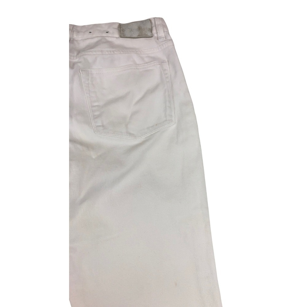 Lauren Ralph Lauren Womens White Straight Leg Denim Jeans Size 12 Nautical Pants - Picture 10 of 10
